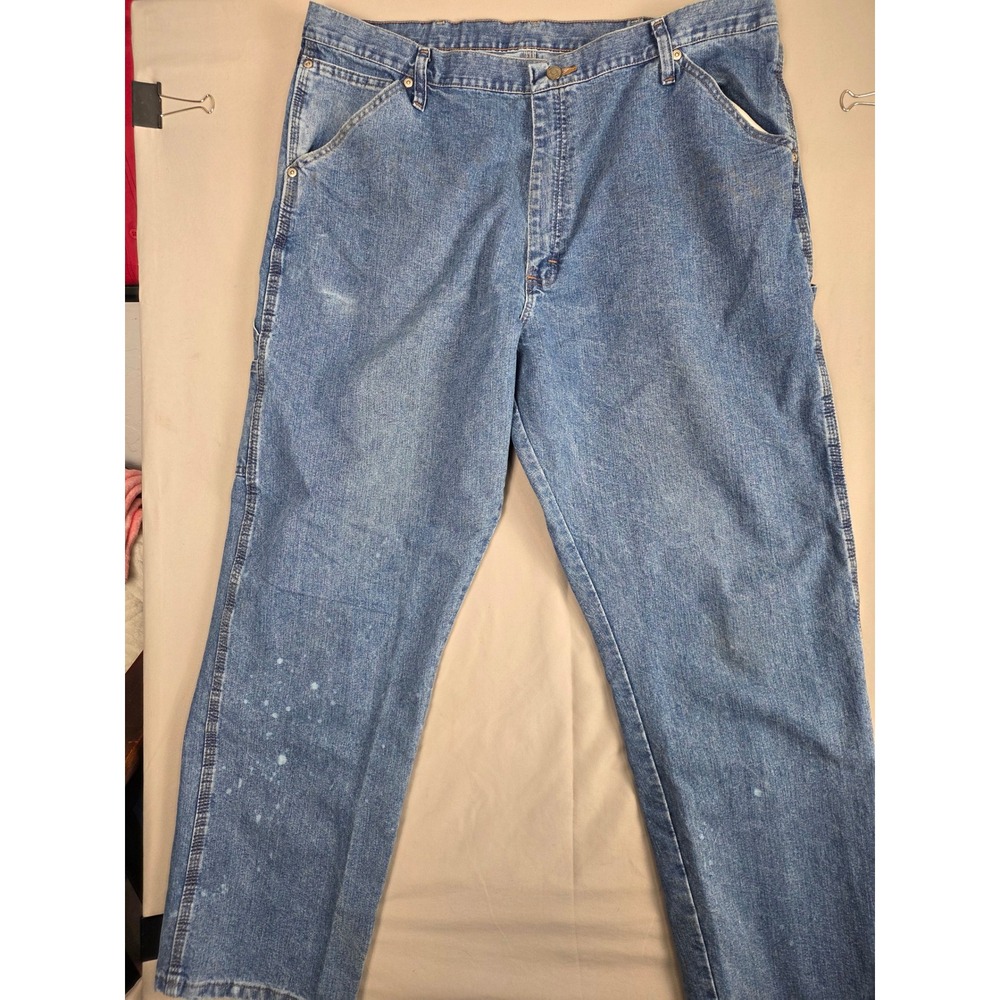 Wrangler Mens Carpenter Jeans 40x32 Blue‎ Authentic Issue Real Comfortable Denim